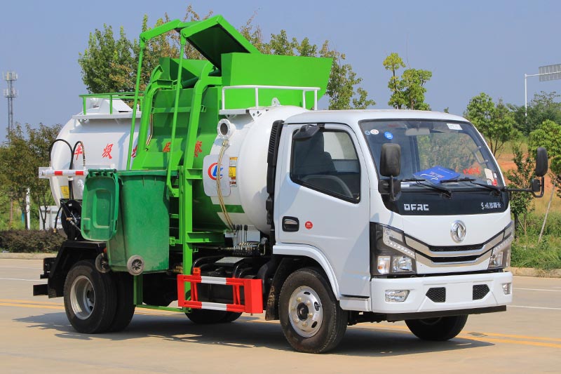 東風(fēng)小多利卡國(guó)六 4方 餐廚垃圾車(chē)(圓罐)